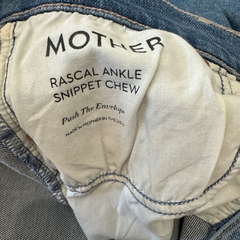 Mother Rascal Ankle Snippet Chew Jeans - image 3